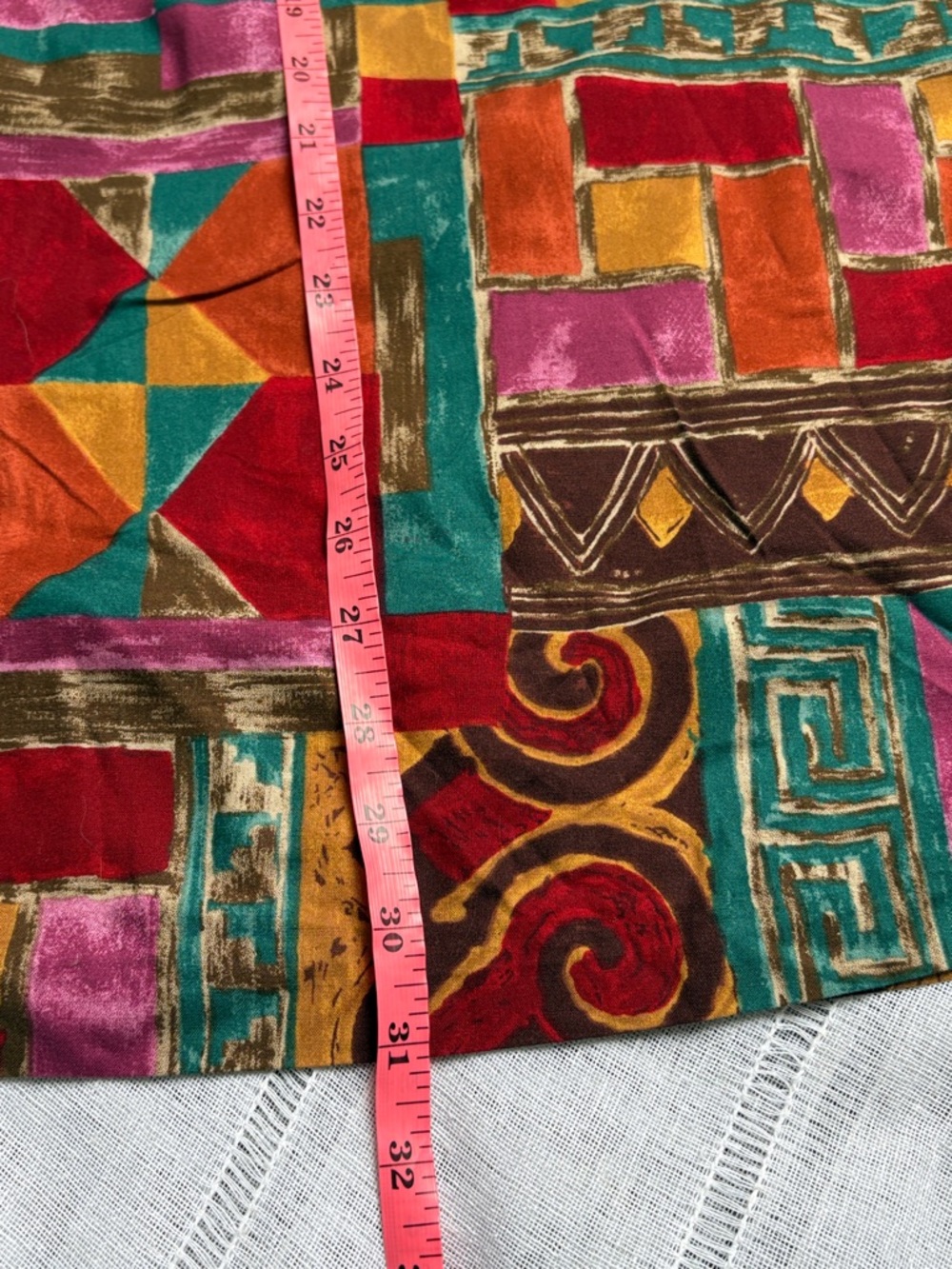 Requirements Multicolor Geometric Patchwork Print Midi Skirt - Picture 12 of 12
